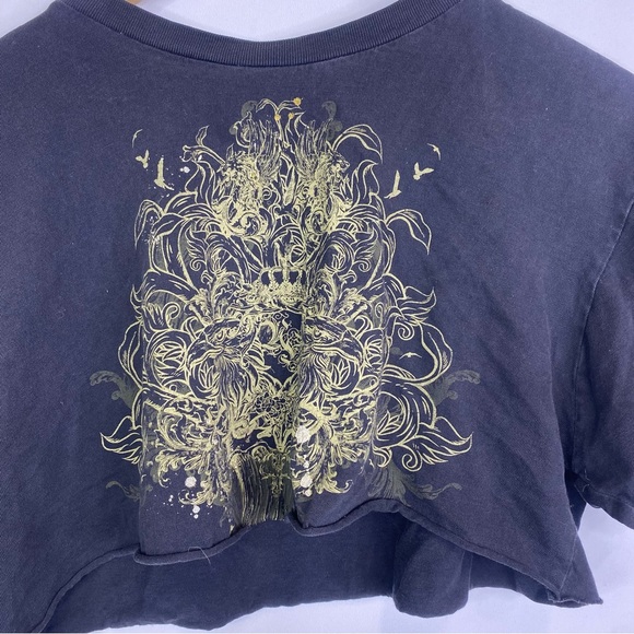 Bongo Cropped Lion Shirt Yoga Cutoff Large - Picture 4 of 4